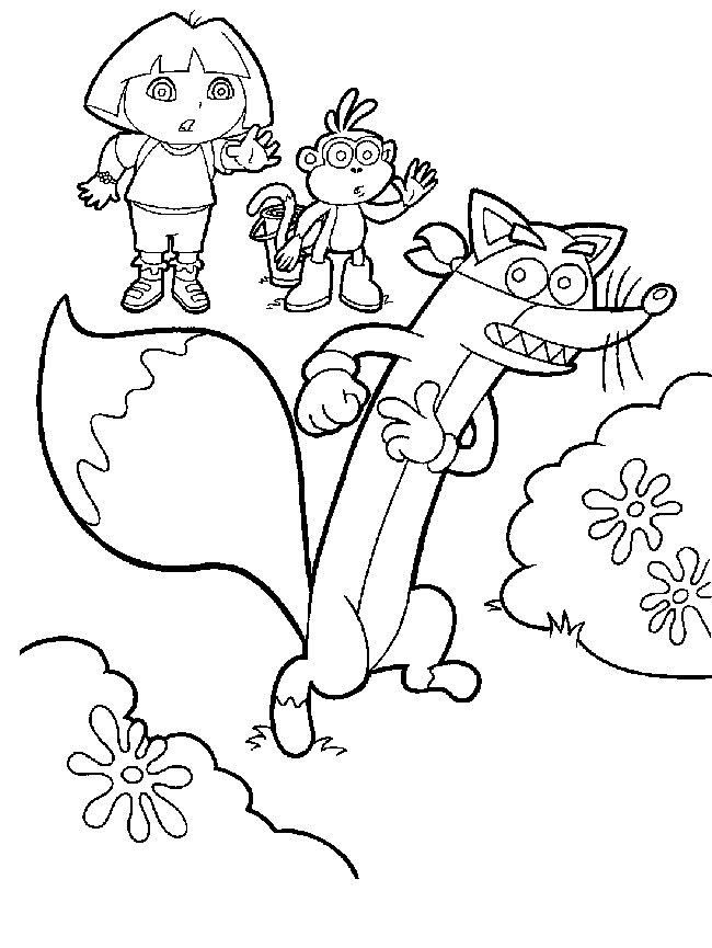 Play Free Online Dora Coloring coloring pages for girls dora. Play Free Online Dora Coloring